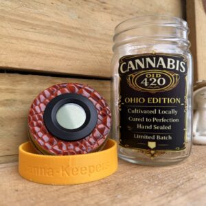 Ohio Edition 420 cannabis jar and grinder
